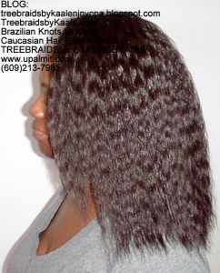 Tree Braids by Kaale- Double Breasted Cornrows with Spanish bulk human hair Back2754.