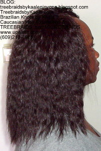 Tree Braids by Kaale- Double Breasted Cornrows with Spanish bulk human hair Right2755.