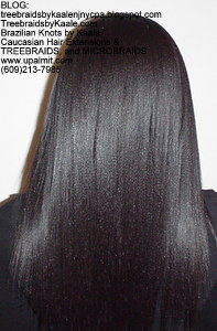 Tree Braids by Kaale- Cornrows with Straight human hair Back.