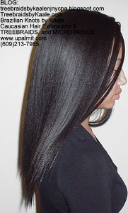 Tree Braids by Kaale- Cornrows with Straight human hair Right.