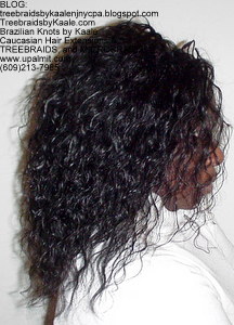 Tree Braids by Kaale- Individual treebraids with wavy hair -Right.
