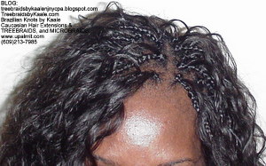 Tree Braids by Kaale using real Brazilian hair -Top.