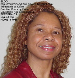 Tree Braids by Kaale- cornrow treebraids with wavy deep bulk human hair Front61617.