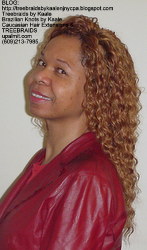 Tree Braids by Kaale- cornrow treebraids with wavy deep bulk human hair Left61615.