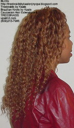 Tree Braids by Kaale- cornrow treebraids with wavy deep bulk human hair Right61616.
