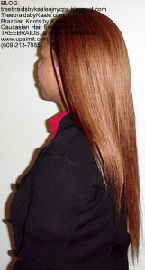 Tree Braids by Kaale- Cornrow treebraids with straight yaky hair Left4yrs.