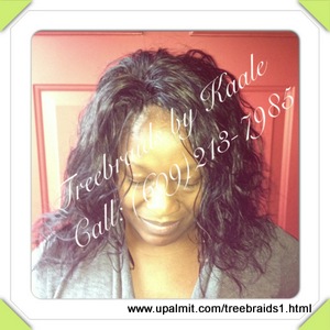 Tree Braids by Kaale- traditional cornrow treebraids in SmallMedium size pure Brazilian curly
remy hair sales back, and left side73013.