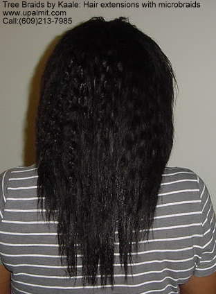 Hair extensions with braids 1.