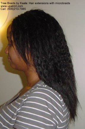 Hair extensions with braids 2.