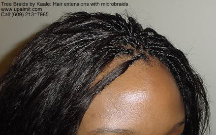 Hair extensions with braids- crown3.