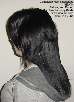 Treebraids by Kaale- straight hair extensions Cai BEFORE, L.