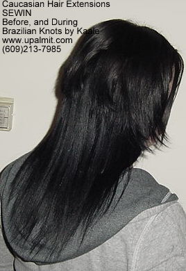 Treebraids by Kaale- straight hair extensions Cai BEFORE, R.