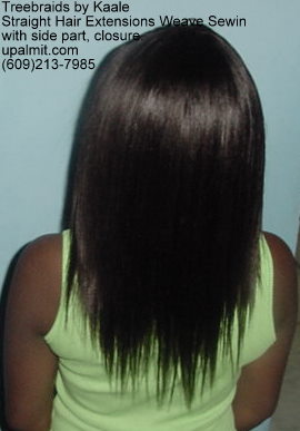Straight hair extensions, Sewin- Back12.