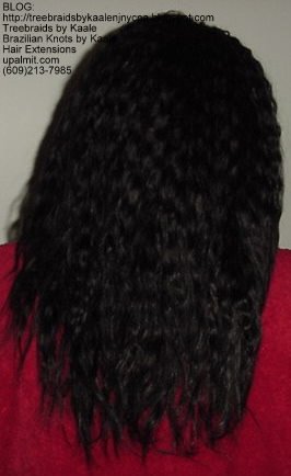 Full track hair extensions with invisible part Bk115.