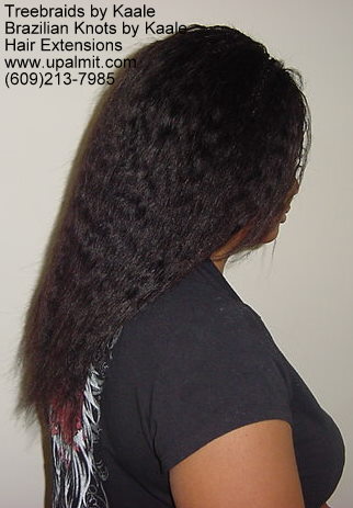 Track hair extensions with braids 4a.