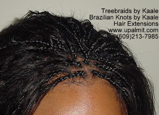 Track hair extensions with braids 4a.