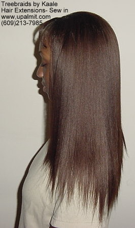 Straight hair extensions, Sewin- Back 11.