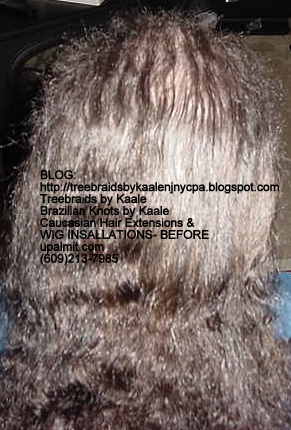 Track or Weft hair extensions- BEFORE1.