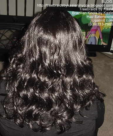 Caucasian wig hair extensions, Right.