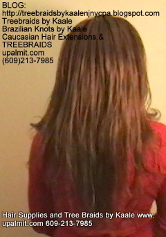 Tree Braids- Cornrows with straight human hair Back2260.