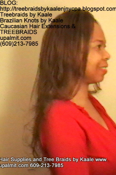 Tree Braids- Cornrows with straight human hair Right2262.