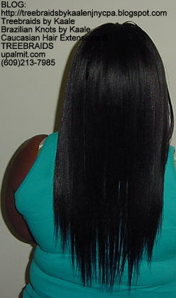 Treebraids with Wavy human hair Back2188.