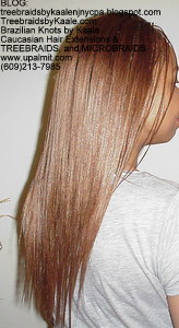 Tree Braids by Kaale- Cornrows with Straight human hair Right2748.