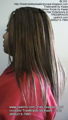 Tree Braids- Cornrows with straight human hair Left2309.