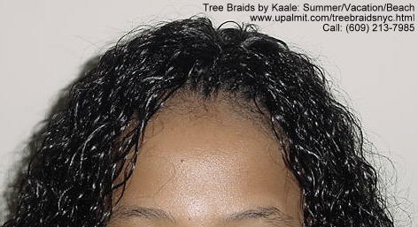 Summer, vacation, and beach wet and wavy Tree Braids.