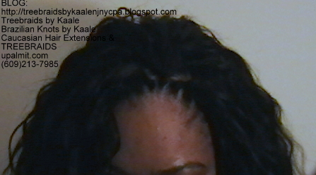 Tree Braids- Individuals, Small size- with Wavy human hair Top2242.