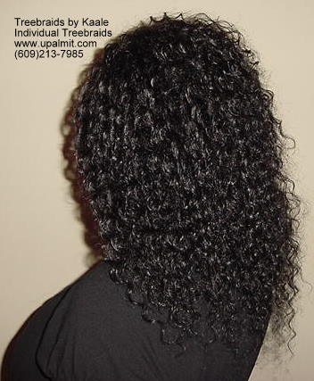 Wavy  individual treebraids, Left108.