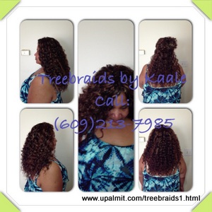 Tree Braids by Kaale- traditional cornrow treebraids in SmallMedium size, deep bulk hair used.