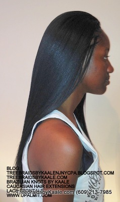 Treebraids with straight hair (R).