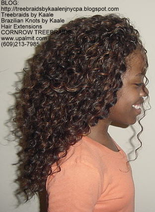 Tree Braids using KAALE Brand Deep Bulk human hair Right215.