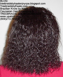 Tree Braids by Kaale- Cornrows with Straight Yaky hair BackStr.