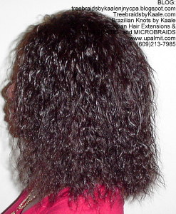 Tree Braids by Kaale- Cornrows with Straight Yaky hair LeftStr.