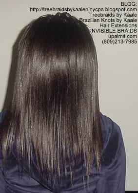 Microbraids- Invisible Braids are braided a little, then let loose- Back73.