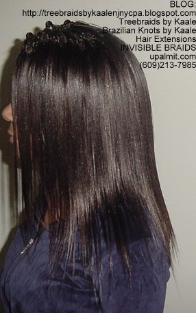 Microbraids- Invisible Braids are braided a little, then let loose- Left75.