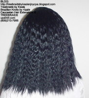 Tree Braids with KAALE Brand Wet n Wavy human hair Back366.