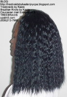 Tree Braids with KAALE Brand Wet n Wavy human hair Left367.