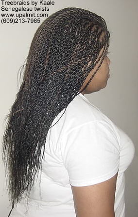 Senegalese twists, Right view 21.