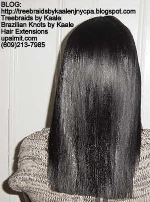 Track or Weft hair extensions- Back.