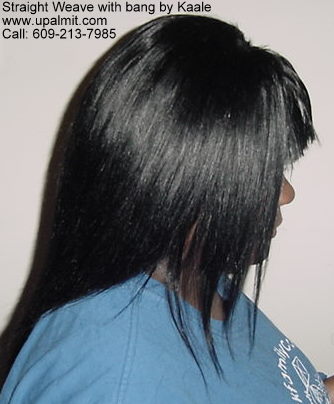 Hair extensions with bang.