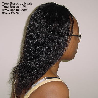 Summer, vacation, and beach wet and wavy Tree Braids, 1PK hair.