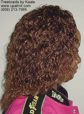 Wet and wavy treebraids, right side view.