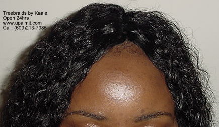 Wet and wavy treebraids with invisible part.