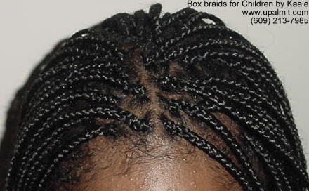 Box braids for children in NJ.