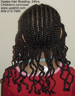 Cornrows hair for children by Kaale.