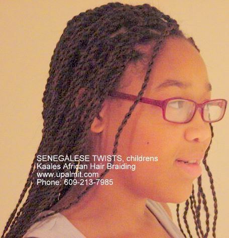 Children's long Senegalese Twists.