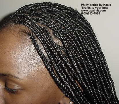 Philly braids- Philadelphia long box braids, 'braids to your butt', Close up, NJ.